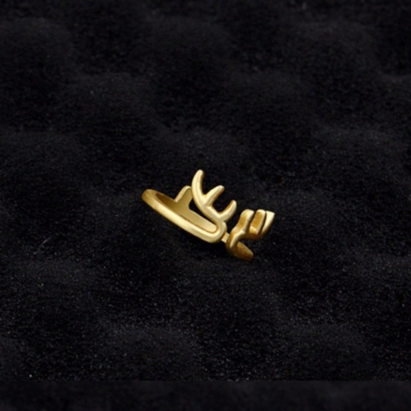 x3 Christmas Holiday Reindeer Antler Earrings Hair Clip Ring Stocking Stuffers - Picture 5 of 10